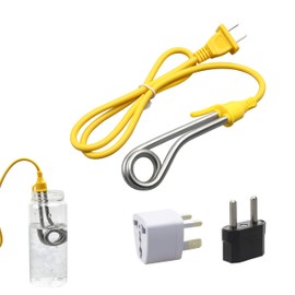 HOLEPU Immersion Heater, Immersion Cup Water Heater 120V-300W, 240V-600W, for Portable Electric Water Heater Suitable for Coffee/Tea/Soup