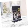 Operitacx 2pcs Pvc Flip Menu Display Stand Holder for Tabletop