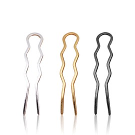 OUDQFCJ 3 Pieces Hair Comb Metal Hair Comb Hair Accessories Comb Large Hairpin Side Comb for Women Girls (Gold)