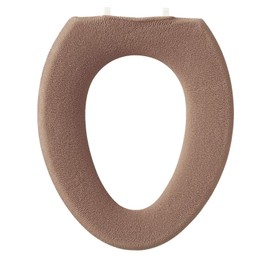 OKA Milling Toilet Seat Cover, O Type, Brown (Knit, Washable, Northern Europe)
