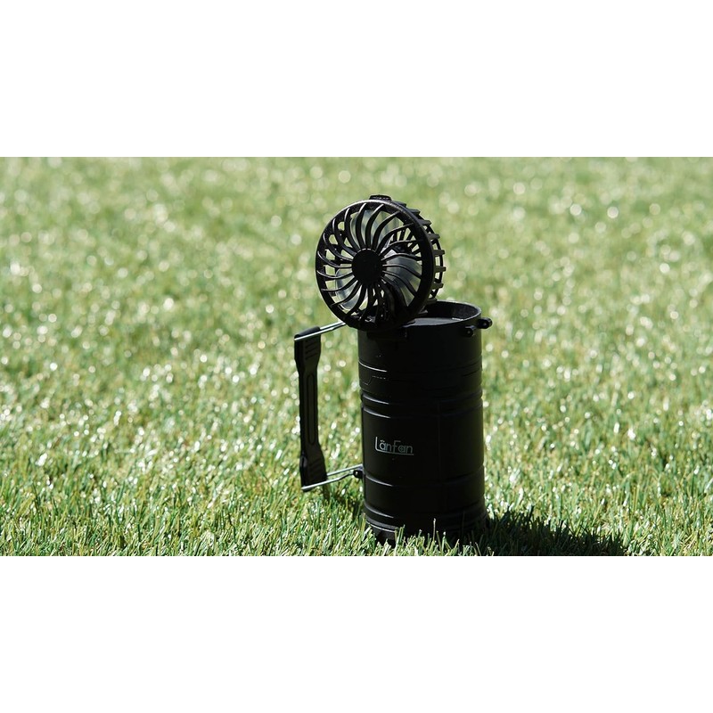 4 in 1 LED Lantern with Fan, Portable, Mini Sliding