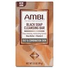 Ambi Jabón negro con manteca de karité, 3.5 onzas (paquete