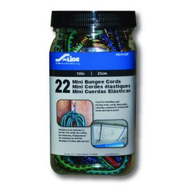 S-Line XB210-22P Mini Bungee Cords 10-Inch, 22-Piece Jar