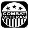 Combat Veteran decal sticker OS 400 6 inch