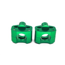 1 1/8" 28MM CNC Motorcycle Handlebar Riser Clamp Universal Bar Mount for Most Dirt Bike, Motorcycle, Green