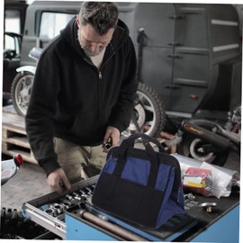 SEWACC Zippered Tool Organizer Bag Durable Oxford Cloth Tool Pouch for Crafts DIY Wide Open Design for Easy Access Random Color