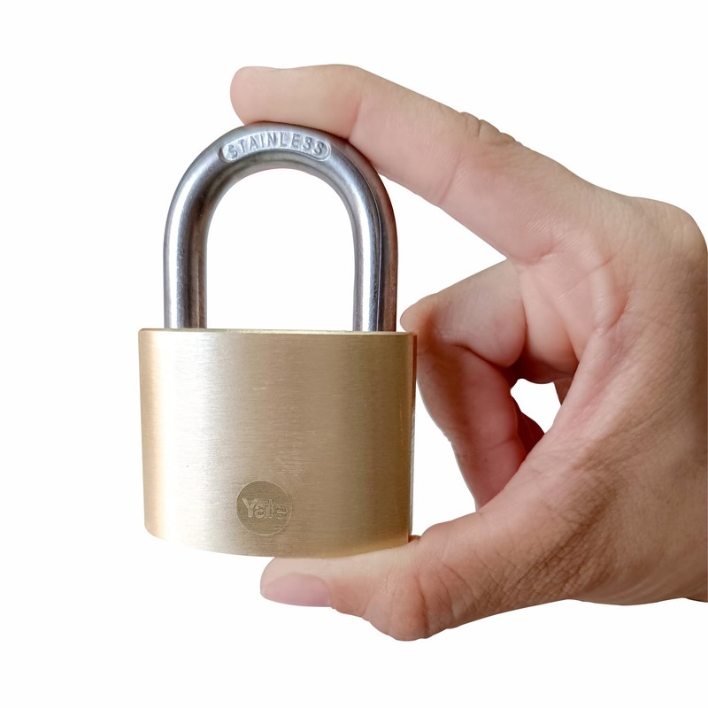 Yale Y110B/50/126/1/B Brass Padlock 50 mm 1 Box, 50mm