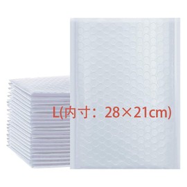 Pack of 600 Bubble Mailers, B5 (Inner Dimensions: 11.0 x 8.3 inches (28 x 21 cm), White, White Business Mailing Envelopes, Nekopos, Yu-Packet, Click Post, Kuroneko DM Bin, Pos Packet, Waterproof, Dustproof, Shockproof (L)