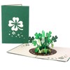 Pop-Up Card Lucky Clover, Good Luck 3D Greeting Cards, Get