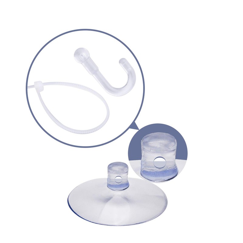 SAVITA 20 Pcs Aquarium Suction Cups Fish Tank Suction Hooks