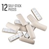 Softtouch 2.87 x 0.87 Inch Rectangle Plastic Self-Stick Furniture Sliders