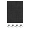 GARDINIA, Flexible sun protection, Translucent, 6 Suction Cups Included, Black,