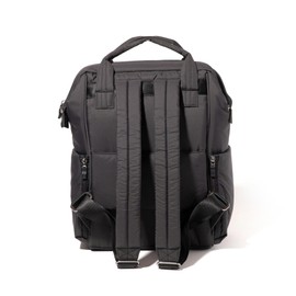Baggallini Chelsea Laptop Backpack, Black Puff