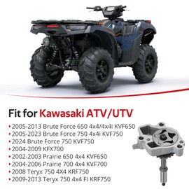 JAVIK Oil Pump Assembly Fit for Kawasaki Brute Force Prairie Teryx 650 4x4 KVF650 KVF750 2005-2023,OEM# 16142-1162 16154-2060