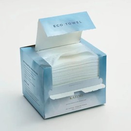 Kating Eco Towels -Premium Quality, Your skin needs to be pampered with Ultra-Soft, Biodegradable Disposable Face Towels, 50 Count.