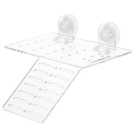 INKPET Big Size Turtle Acrylic Basking Platform, Tortoise Resting Terrace for Middle-Big Size Turtles Crabs Frogs mudskipper Newts