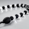 Alan Symonds Earle Beaded Rope Curtain Tie Back, Black