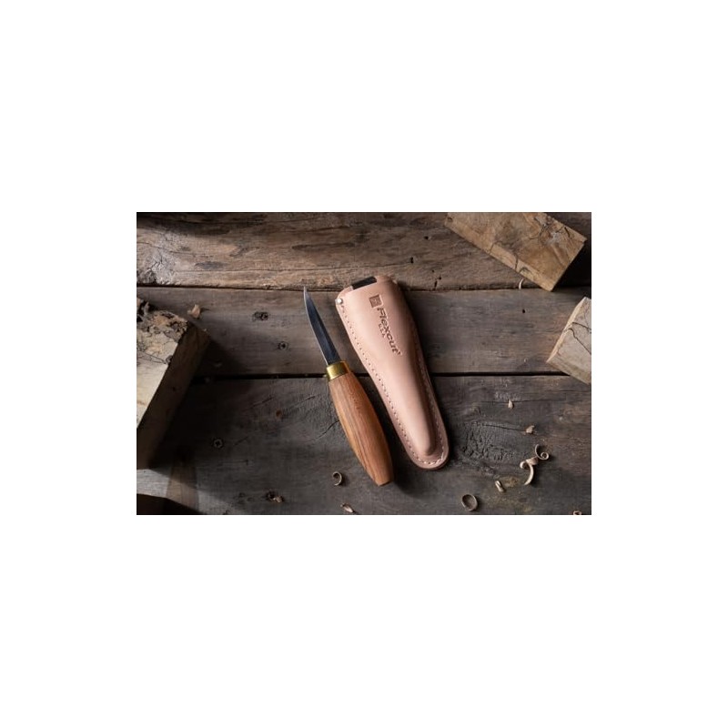 FLEXCUT Sloyd Knife KN50, 1095 High Carbon Steel Blade, 7