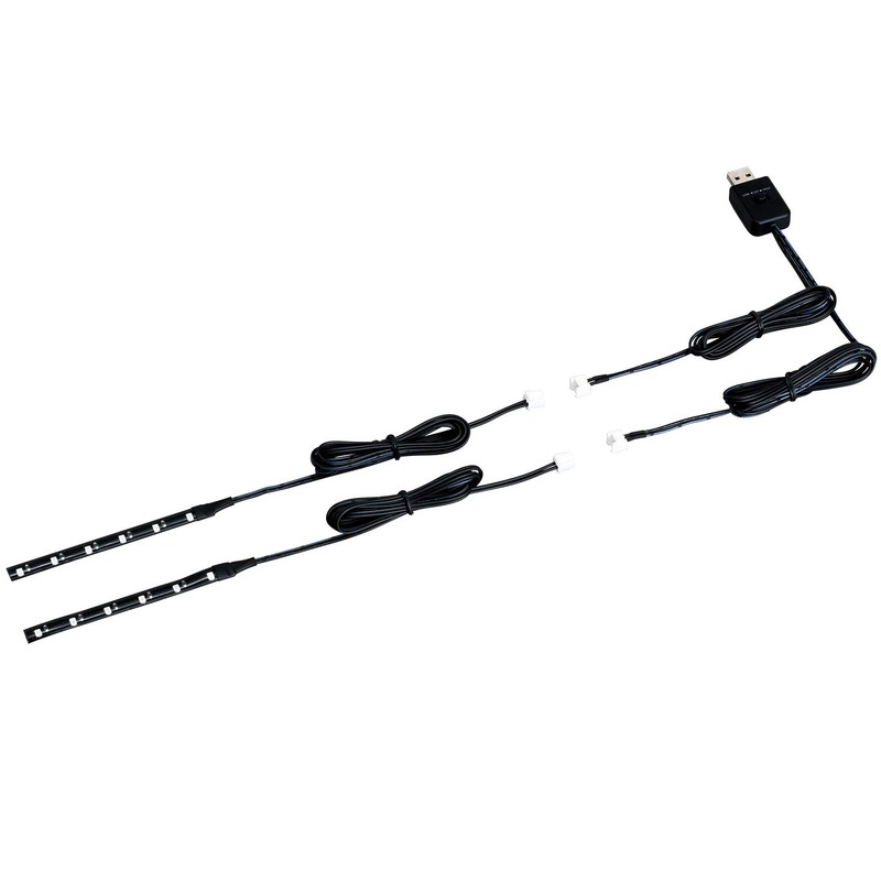 セイワ(SEIWA) 車内用品 室内用LEDイルミライト USBフリースタイルイルミ ブルーLED 2本入 F301