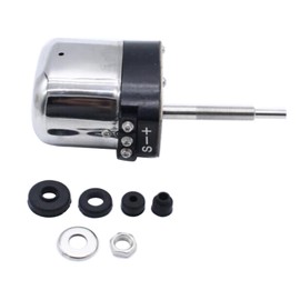 YUCHENSHLP Universal Stainless Windshield Wiper Motor Compatible with Ford Chevy Mopar Jeep