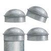 VIVIDA 2-7/8" Fence Post Caps, Chain Link Post Caps, Galvanized