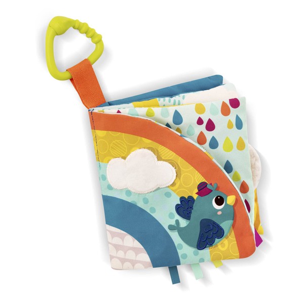 B. toys- B. Sunshine Sensory Libro sensorial Baby Book, Rainbow, Colore, 71947