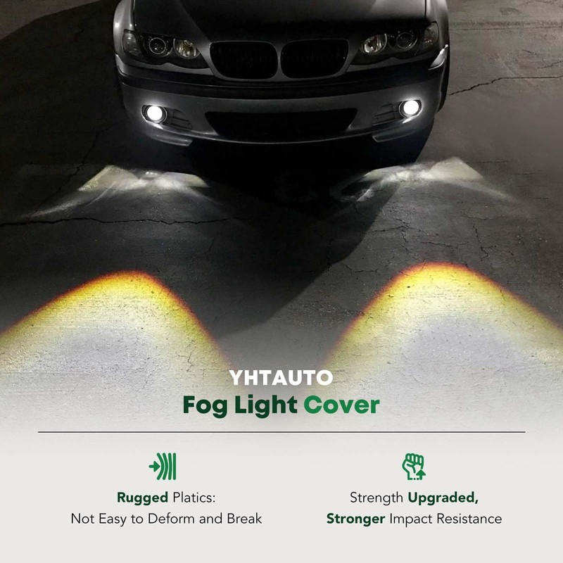 YHTAUTO Fog Light Bezel Fits Subaru Forester Sport 2019-2021 Front