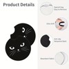 Car Coasters, Cartoon Cat Pattern Waterproof Car Cup Mat, Car