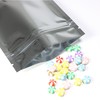 Double-Sided Glossy Silver Reasealable Zipper Seal Lock Packaging Flat Smell