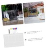 GANAZONO 1set Transparent Acrylic Memo Board Multi-Functional Desktop Message Board