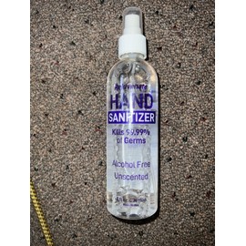 completely bare Rejuvenate Spray Hand Sanitizer Alcohol Free 8 OZ Bottles Kills 99.99% Germs