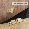 Uenhoy 10 Pcs Solid Brass Cabinet Door Catch, Dual Ball