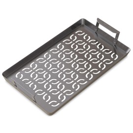 Traeger Grills BAC610 ModiFIRE Stainless Steel Fish & Veggie Grill Tray – Durable Grill Grate Accessory for Outdoor Grills, Ideal for Small Foods like Shrimp, Vegetables, and Meatballs