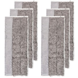 BuleVina 6 Pack Washable Dry Mopping Pads Replacement Compatible for IRobot Braava Jet M6