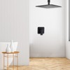 Black Ceiling Shower System Shower Faucet GGStudy Bathroom Luxury Rain