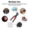 Belt Hole Puncher for Leather Heavy Duty Non-Slip Handle Rotating