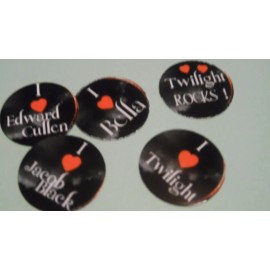 Unbranded Pre Cut One Inch Bottle Cap I Heart Edward Cullen Twilight Free Shipping - photo, 15 images