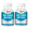 Triple Magnesio Duo Pack con Omega-3, 60 Cápsulas por Frasco