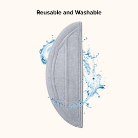 roborock Replacement Mop Cloths for Q10 S5 and Q10 S5+ Robot Vacuum and Mop, Compatible with Single Vibrating Zone Mop Mount, 2-Pack