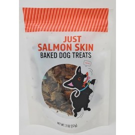 Just Salmon Skin Baked Dog Treats Net Wt. 2 oz /57g (Pack of 1)