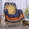 Erke Moon and Sun Throw Blanket Celestial Chair Recliner Cover