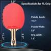 DHS Ping Pong Paddles with Fabric Paddle Cover Case，Sticky Rubber