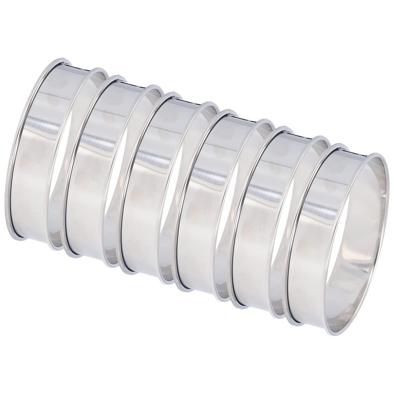 6 Stainless Steel English Muffin Rings Easy to Make Muffin