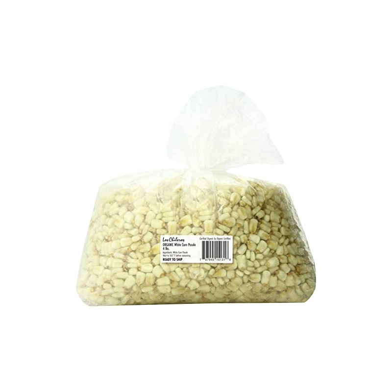 Los Chileros Organic White Corn Posole 4lb bulk bag