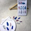 Y2k Press on Nails Medium Length Almond False Nails 3D