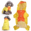Dog Cute Raincoat Hooded Cloak Rain Jacket Cover Waterproof Polyester