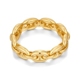 WOWORAMA Gold Chunky Chain Bracelet for Women Adjustable Elastic Stretch Bangle Bracelets Gold Thick Chain Statement Chunky Bracelet