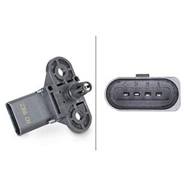 HELLA 6PP 009 400-261 Sensor, intake manifold pressure - 4-pin connector