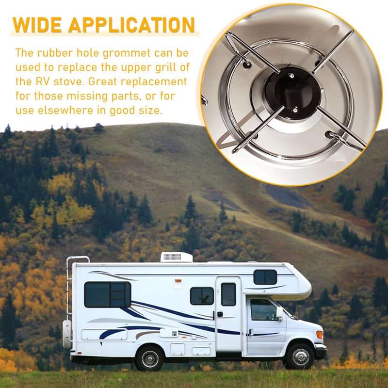 CVZJ 10Pcs Stove Grommets Scratchproof Grates Grommet Rubber Grommets Grate