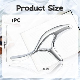 Cosmeria Trigger Point Massager, Stainless Steel Gua Sha Stone with Ergonomic Handle, Deep Tissue Relief for Tension from Neck to Feet